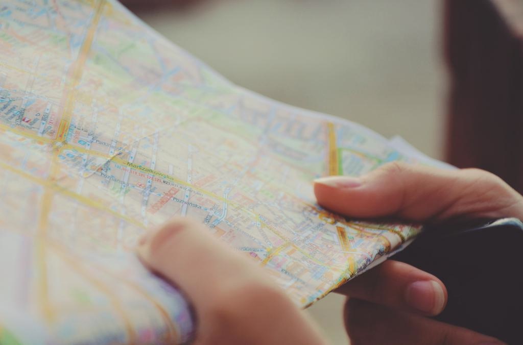looking at map